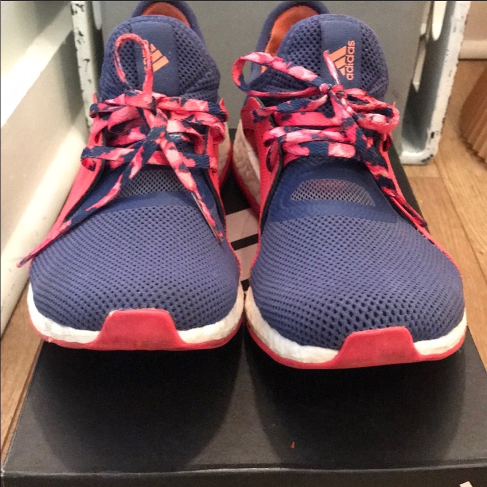 Adidas Pureboost size 6 women’s blue and pink
